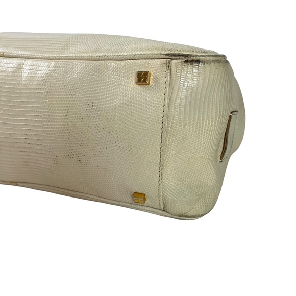 KATE SPADE NEW YORK Genuine Leather Cream Ivory Satchel Handbag Purse Tote - Picture 9 of 16